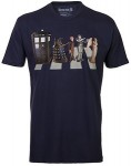Doctor Who some of his enmies crossing the road on a t-shirt