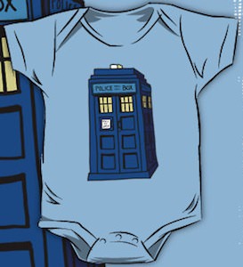 Doctor Who Tardis Baby Bodysuit