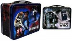 dr. who 1st and 11th Doctor Action Figure and Lunch Box