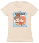 Doctor Who and Amy Pond on a cute t-shirt