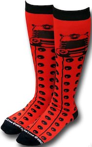 Doctor Who Dalek Red Ladies Knee High Socks