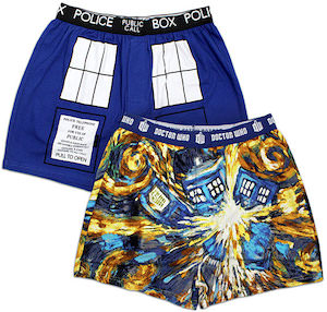 dr. who Tardis Underwear, 2 Designs In Each Set