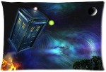 Dr. Who Flying Tardis Pillow Case
