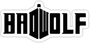 Bad Wolf Logo Sticker