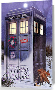 Doctor Who Merry Whomas Christmas Card