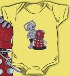 Dr. Who Baby Cybermen and Dalek Bodysuit