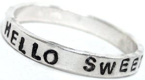 Dr. Who Hello Sweetie Ring