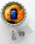 Doctor Who Tardis Badge Holder