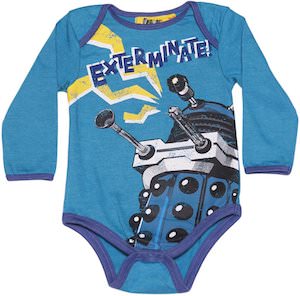 Dr. Who Dalek Exterminate Baby Bodysuit