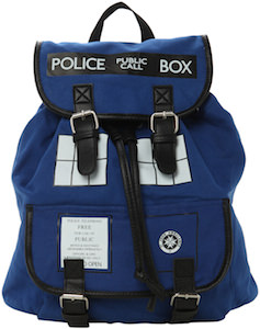 Doctor Who Tardis Slouch Backpack