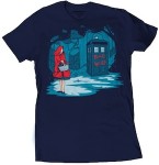 Red Riding Hood And Bad Wolf Tardis T-Shirt