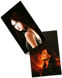 Doctor Who greeting cards with amy and clara