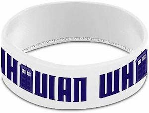 Doctor Who White Whovian Wristband