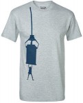 Doctor Who hanging below the Tardis t-shirt