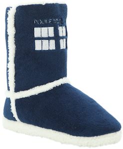 Dr. Who Tardis Slipper Boots