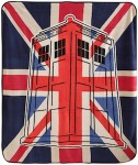 Dr. Who Union Jack Tardis Throw Blanket