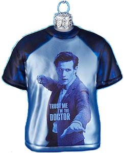 Dr. Who 11th Doctor T-Shirt Christmas Tree Ornament