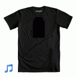 Dr. Who t-shirt that shows the Tardis when it hears music