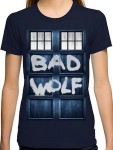 Doctor Who Tardis Spray painted Bad Wolf T-Shirt