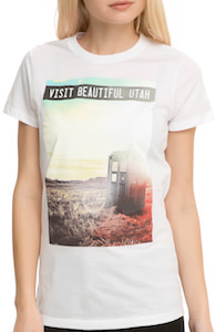 Doctor Who Tardis Visit Beautiful Utah Women's T-Shirt