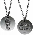 Doctor Who Weeping Angel Don't Blink Necklace