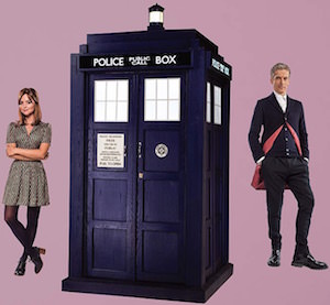 The Tardis, Clara And The Doctor Wall Decal Set