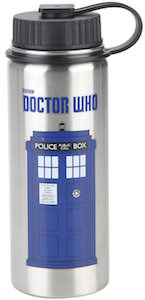 Stainless Steel Tardis Wide Mouth Water Bottle