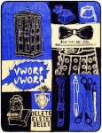Doctor Who Patched Throw Blanket