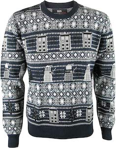 Dalek And Tardis Christmas Sweater