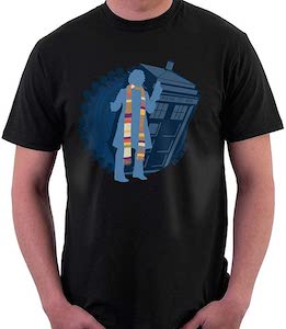 The 4th Doctor And The Tardis T-Shirt