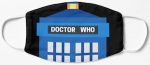 Doctor Who Tardis Face Mask