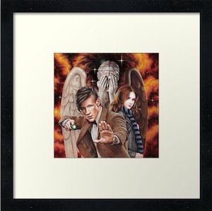 Amy The Doctor And An Angel Art Print