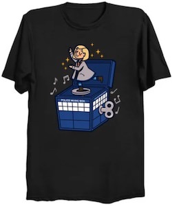 Tardis Music Box With Dancing Doctor T-Shirt