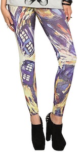 Van Gogh Tardis Leggings