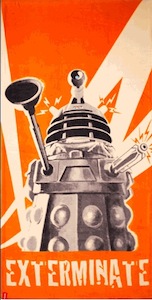 Dalek Orange Beach Towel