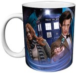 Tardis, 11th Doctor and Amy pond on a coffee mug