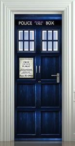 Tardis Door Sticker / Poster