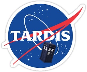 Tardis Space Program Sticker