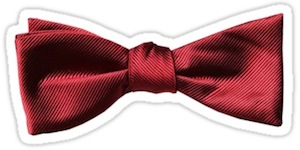 Red Bow Tie Sticker