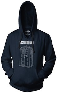Doctor Who logo and tardis hoodie