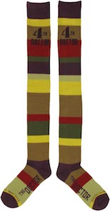dr who 4th Doctor Scarf Socks