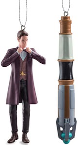11th Doctor And Sonic Screwdriver Christmas Ornament