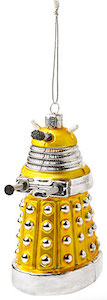 Yellow Dalek Christmas Tree Ornament