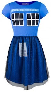 Dr. Who Tardis Fit & Flare Tulle Dress
