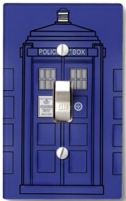 Dr. Who Tardis Light Switch Cover