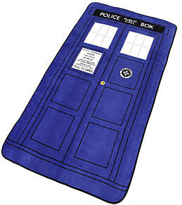 Dr. Who Tardis Throw Blanket