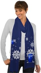 Dr. Who Tardis Snowflake Scarf