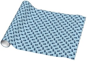 Tardis Zig Zag Wrapping Paper