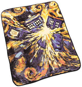 Dr. Who van Gogh's Exploding Tardis Blanket