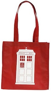 Dr. Who Red Tardis Tote Bag